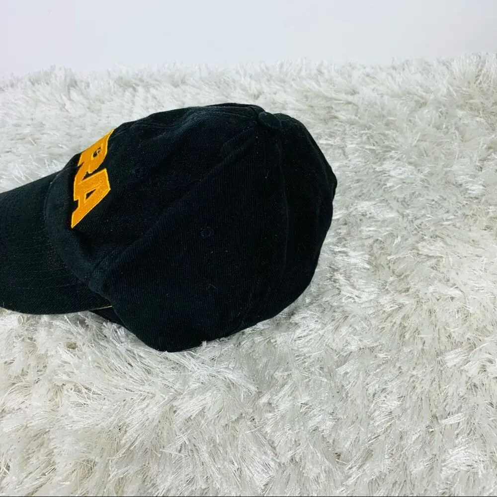 Vintage NRA Black Hat Gold Embroidery Flag